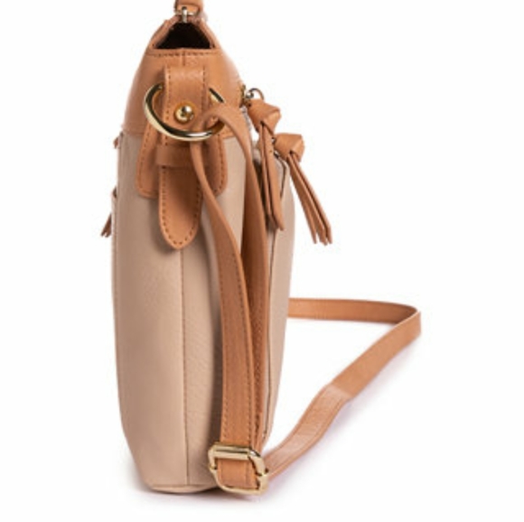 Kim Rogers Tan Double Pocket Crossbody - Picture 4 of 7